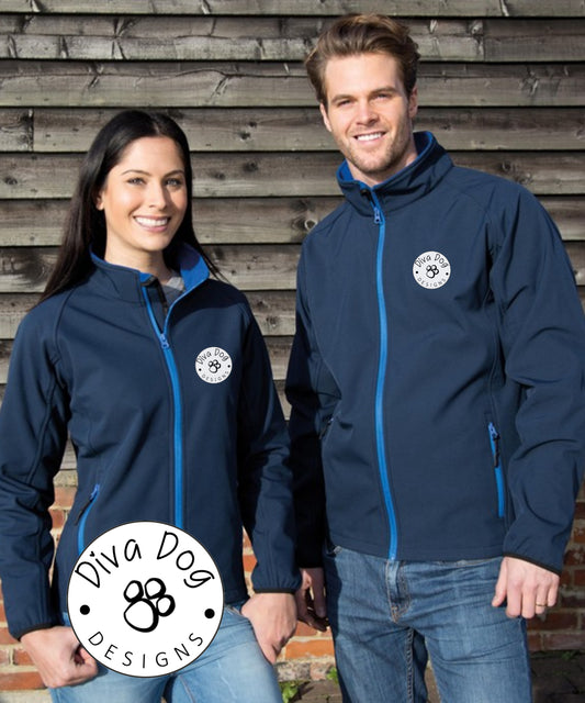 Unisex Soft Shell Jacket Personalised With Your Logo Or Kennel Name old