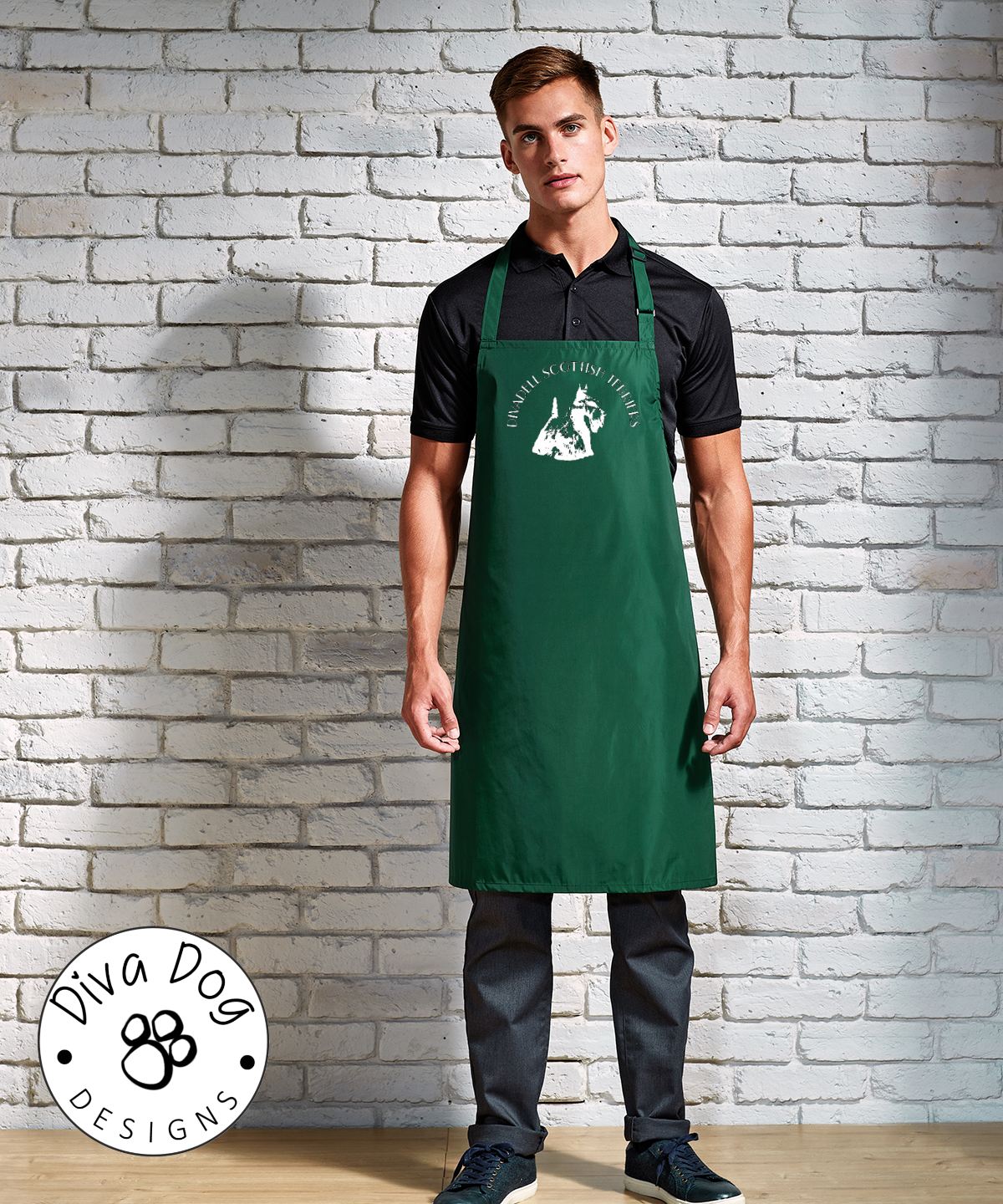 Fully Waterproof And Hair Repellent Apron Personalised With Your Logo Or Kennel Name