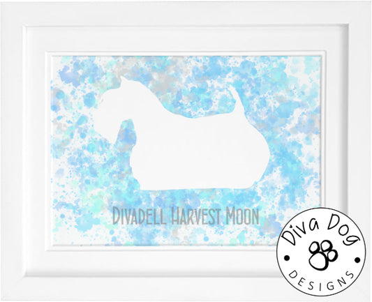 Paint Splatter Digital Artwork Of Your Dog - Bespoke and Created From Your Photograph