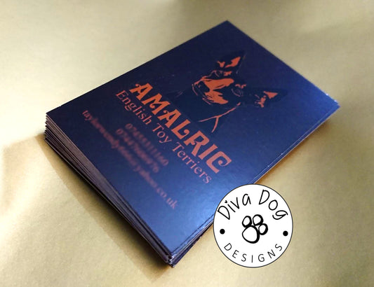 Fully Personalised Business Cards For Your Dog Grooming Business