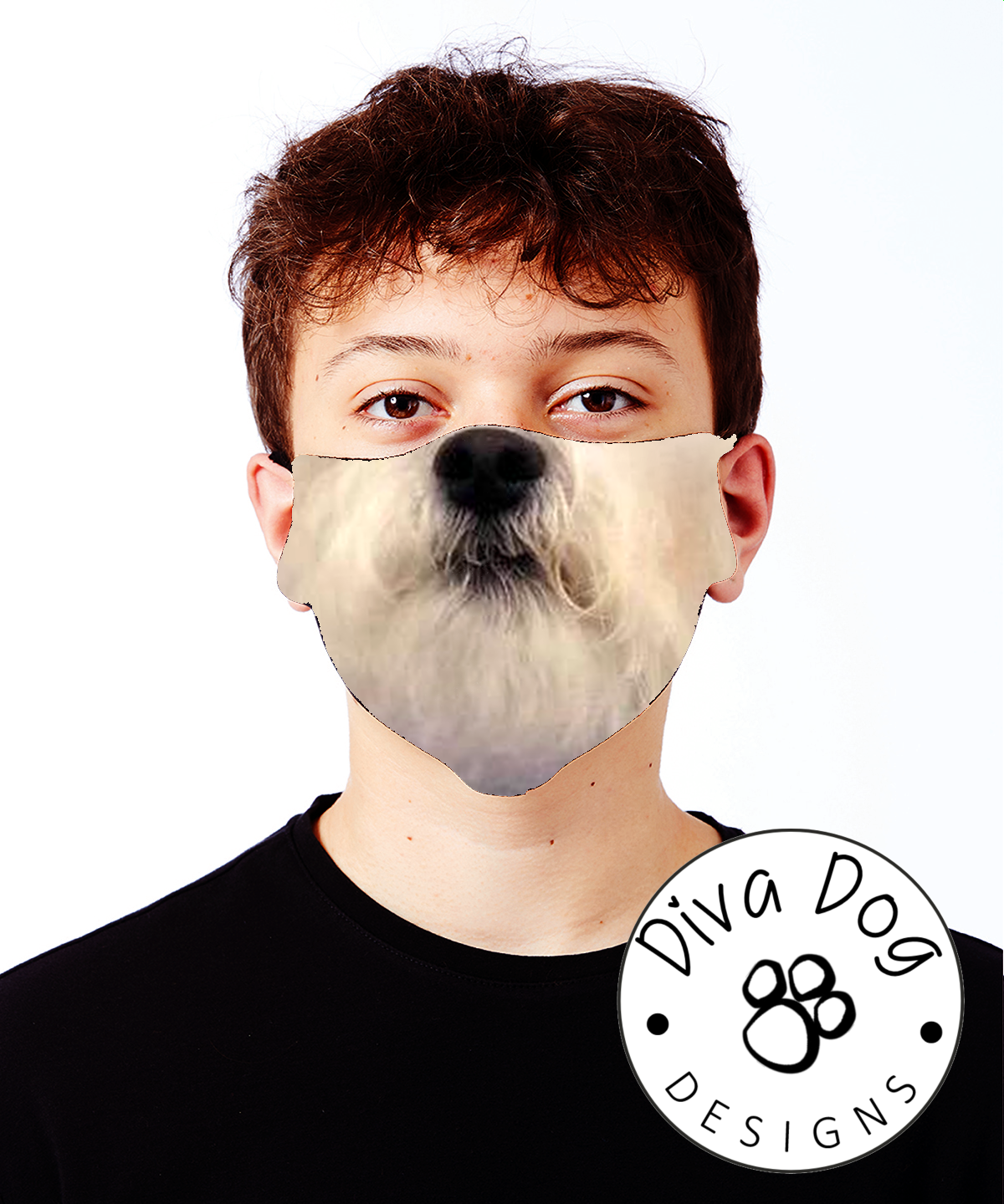 Become Your Pooch! Bichon Face Covering / Mask