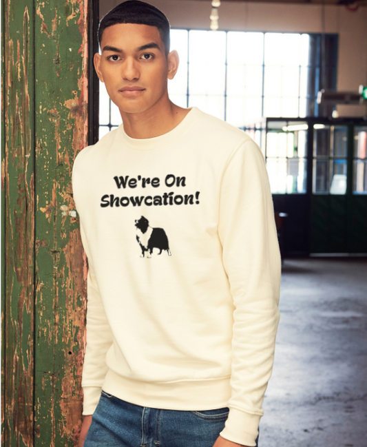 We're On Showcation Unisex Jumper Any Breed - Can Be Personalised With Your Logo