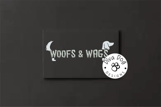 Premade Logo, Logo Design, Dog Groomers Logo, Dog Grooming, Dog Walkers,  Silver Dog Word Art