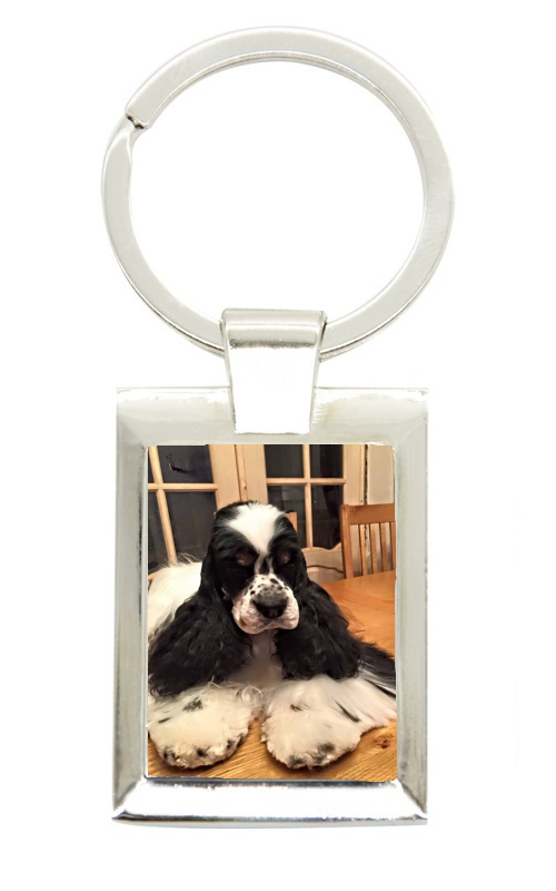 High Quality Square Metal Keyring Personalised With Your Photograph
