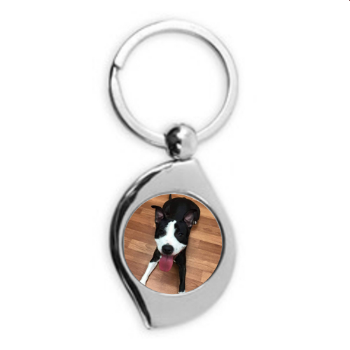 High Quality Tear Drop Metal Keyring Personalised With Your Photograph