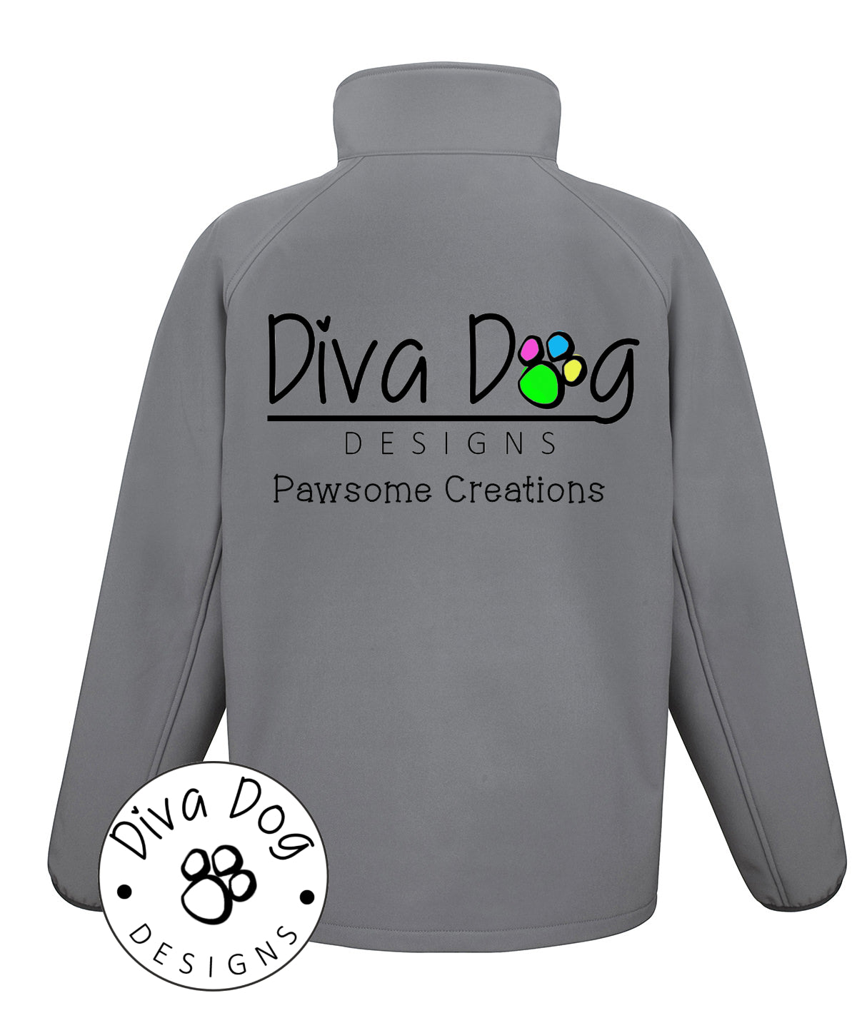 Unisex Soft Shell Jacket Personalised With Your Logo Or Kennel Name old