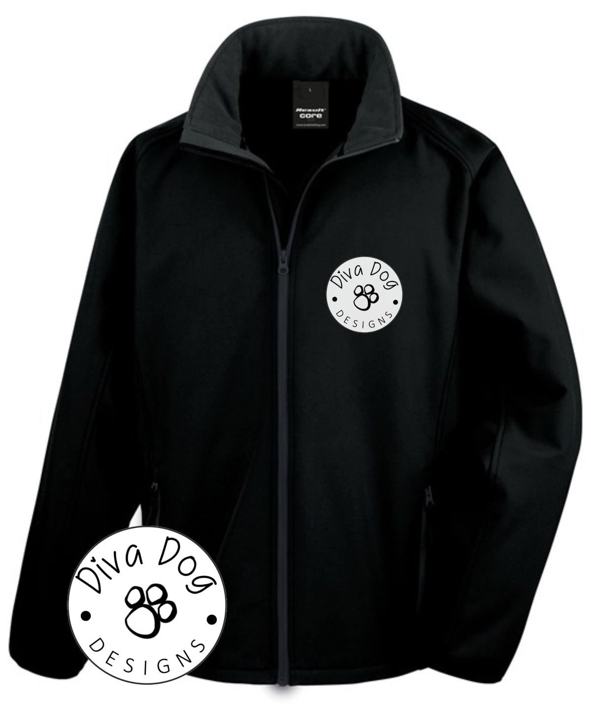 Unisex Soft Shell Jacket Personalised With Your Logo Or Kennel Name old