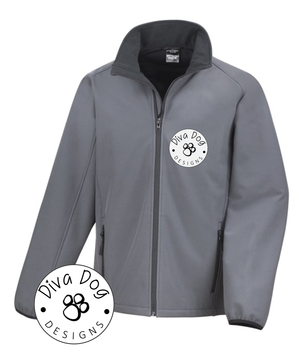 Unisex Soft Shell Jacket Personalised With Your Logo Or Kennel Name old