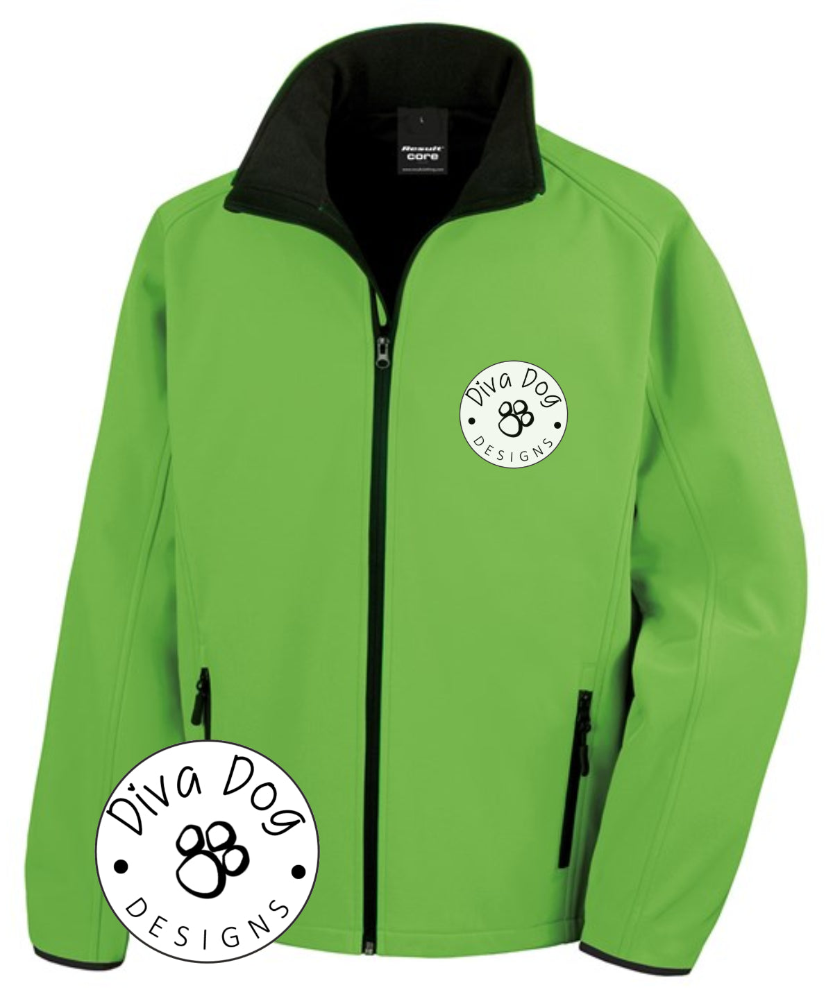 Unisex Soft Shell Jacket Personalised With Your Logo Or Kennel Name old