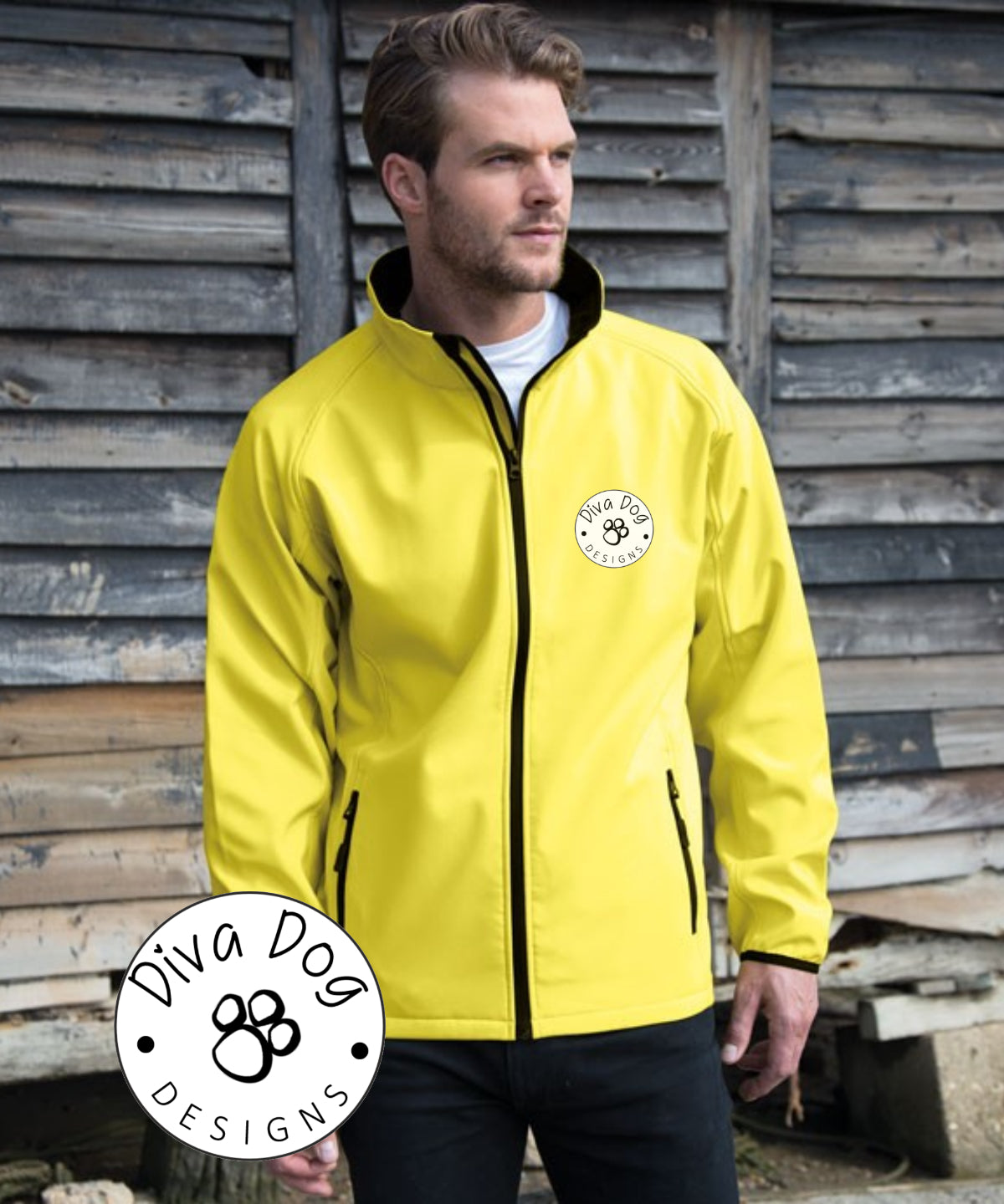 Unisex Soft Shell Jacket Personalised With Your Logo Or Kennel Name old