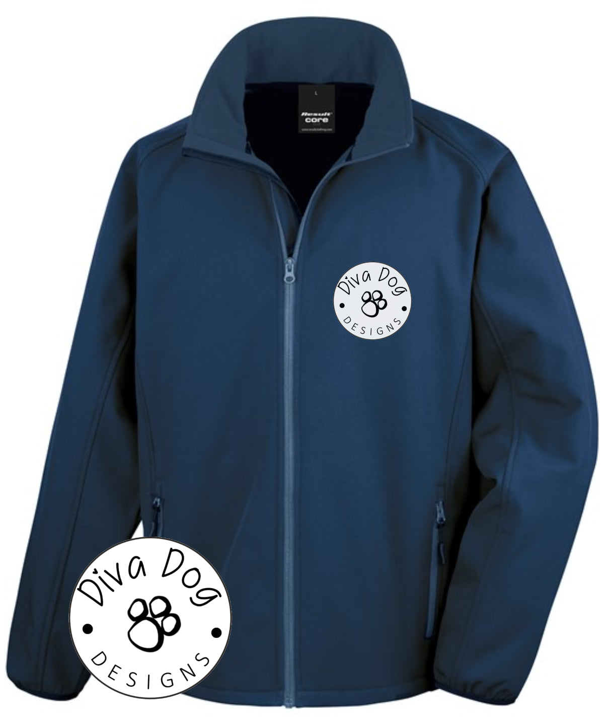 Unisex Soft Shell Jacket Personalised With Your Logo Or Kennel Name old