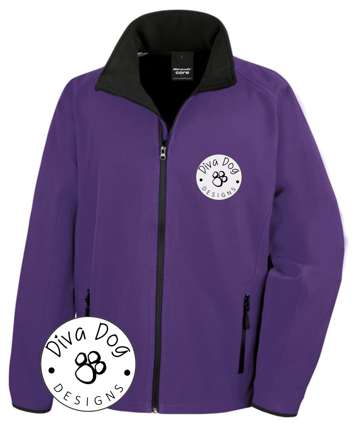 Unisex Soft Shell Jacket Personalised With Your Logo Or Kennel Name old