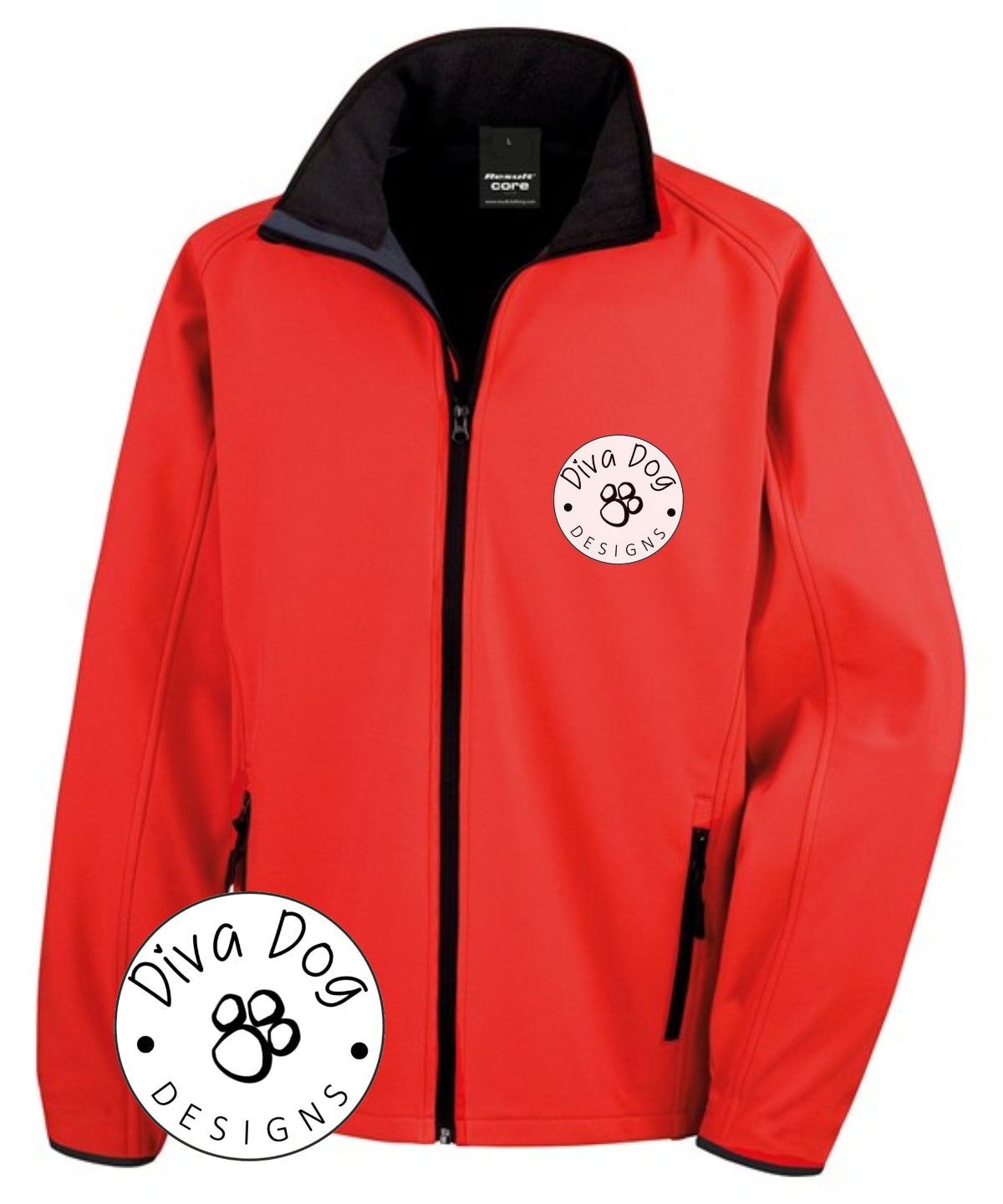 Unisex Soft Shell Jacket Personalised With Your Logo Or Kennel Name old