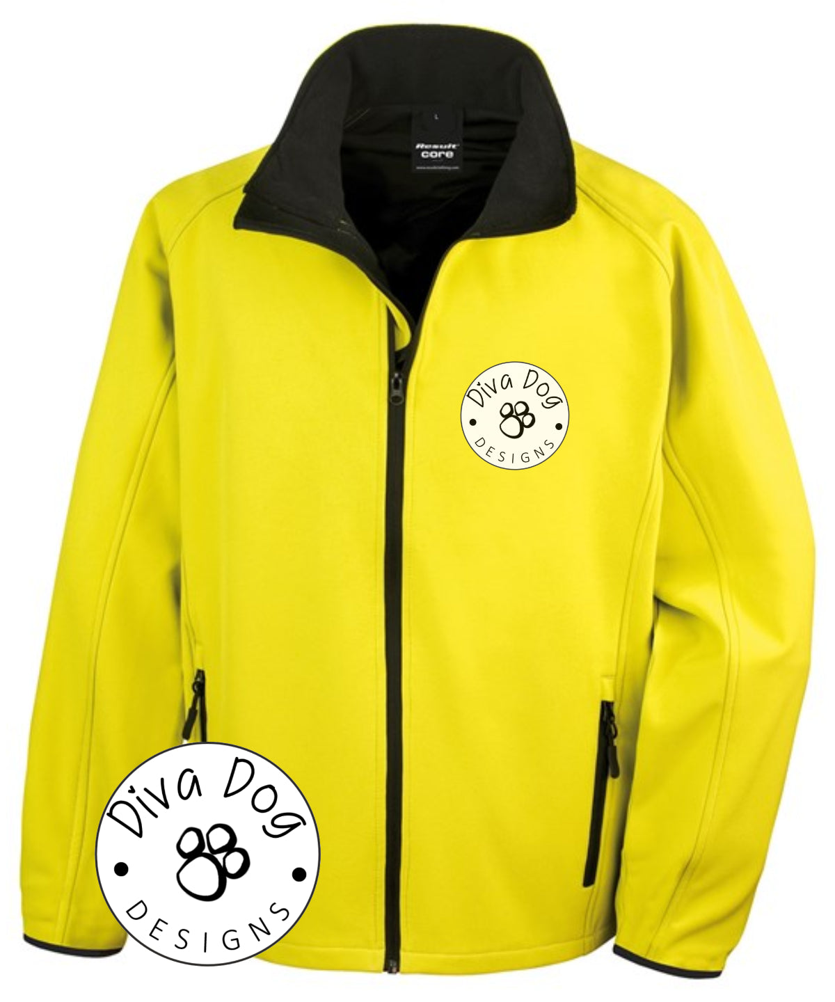 Unisex Soft Shell Jacket Personalised With Your Logo Or Kennel Name old