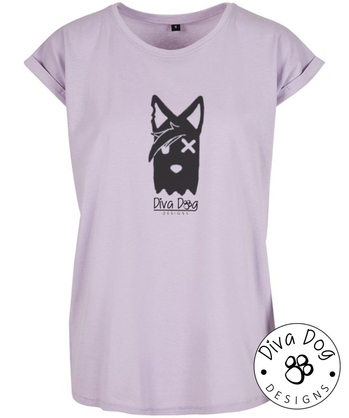 Exclusive Diva Dog Women's Extended Shoulder T-Shirt