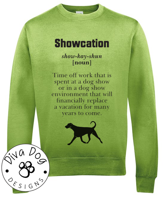 Showcation Definition Unisex Jumper Any Breed - Can Be Personalised With Your Logo