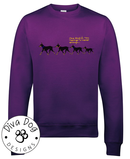 One English Toy Terrier Is Never Enough Unisex Jumper / Sweatshirt