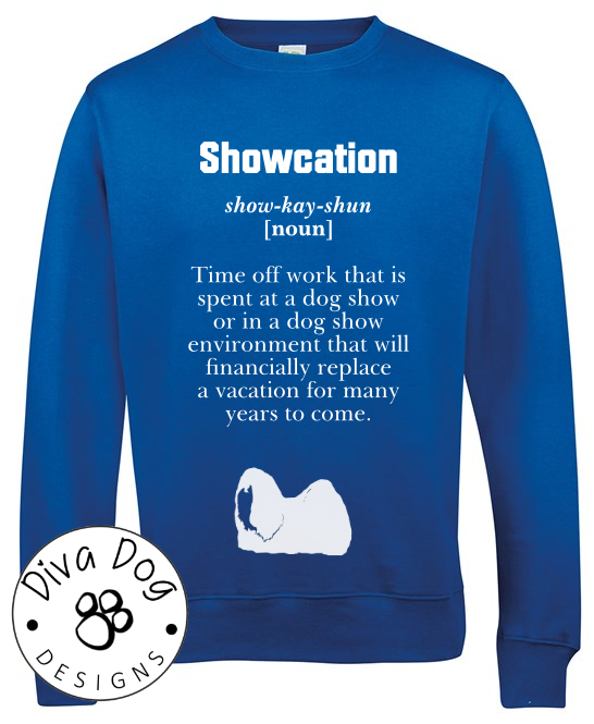 Showcation Definition Unisex Jumper Any Breed - Can Be Personalised With Your Logo