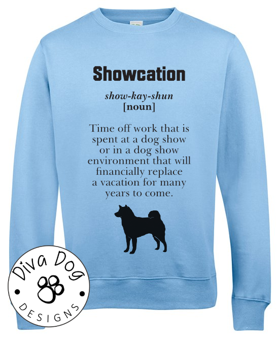 Showcation Definition Unisex Jumper Any Breed - Can Be Personalised With Your Logo