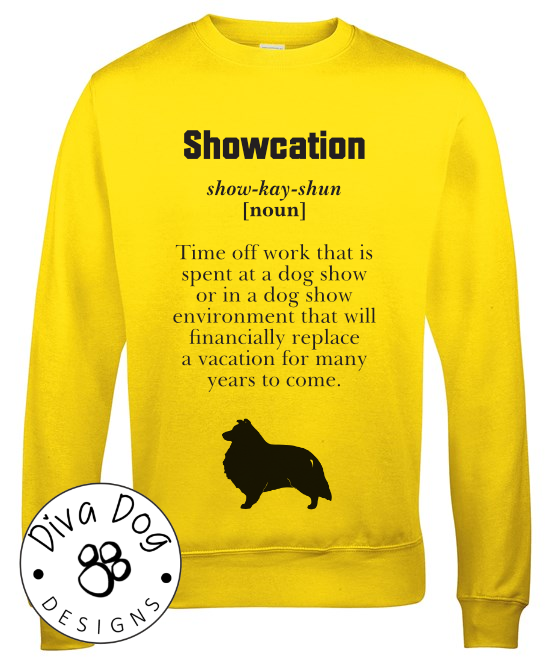 Showcation Definition Unisex Jumper Any Breed - Can Be Personalised With Your Logo