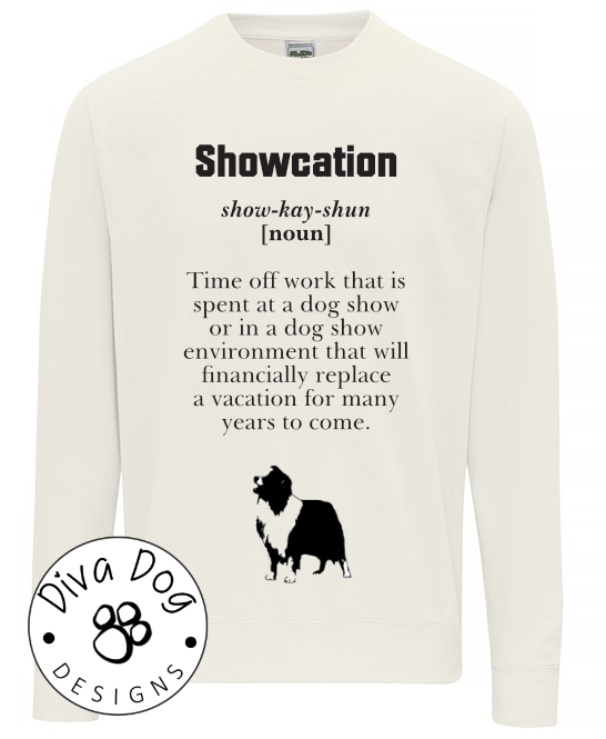 Showcation Definition Unisex Jumper Any Breed - Can Be Personalised With Your Logo