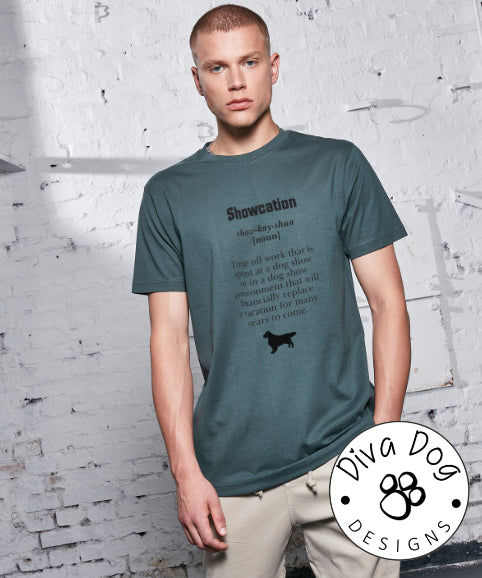 Showcation Definition Unisex T-Shirt Any Breed - Can Be Personalised With Your Logo