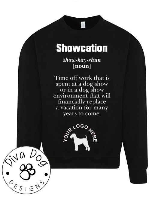 Showcation Definition Unisex Jumper Any Breed - Can Be Personalised With Your Logo