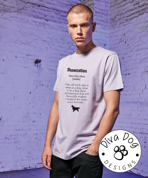 Showcation Definition Unisex T-Shirt Any Breed - Can Be Personalised With Your Logo