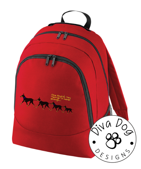 One English Toy Terrier Is Never Enough Backpack / Rucksack