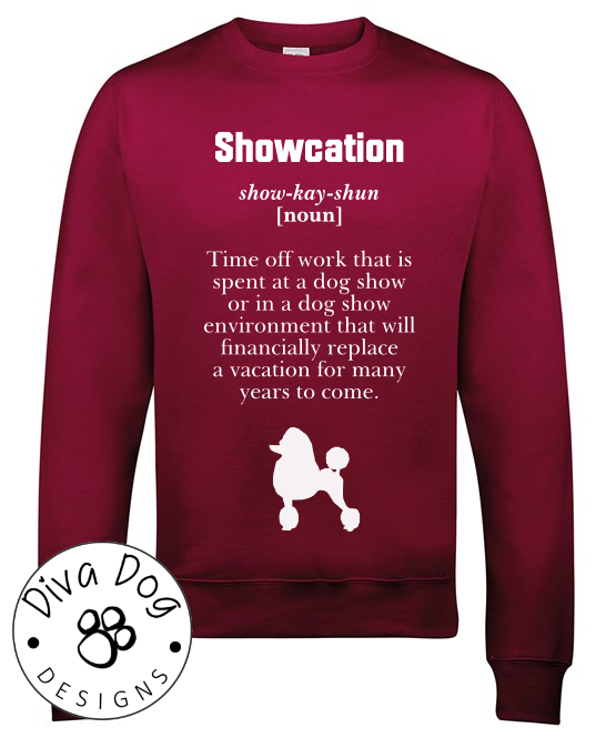 Showcation Definition Unisex Jumper Any Breed - Can Be Personalised With Your Logo