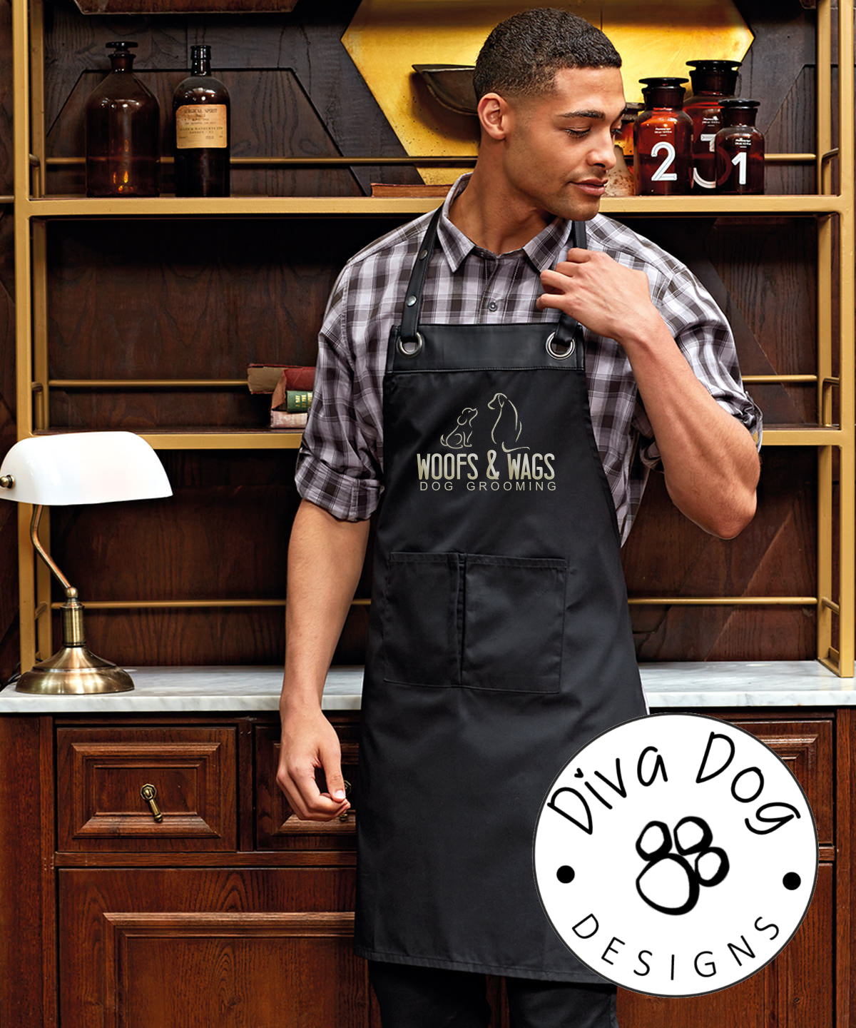 Grooming apron sale