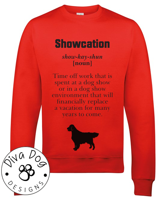 Showcation Definition Unisex Jumper Any Breed - Can Be Personalised With Your Logo