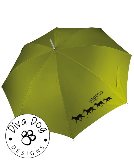 One English Toy Terrier Is Never Enough Golf Umbrella