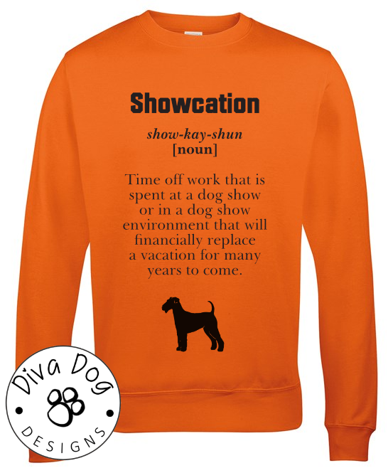 Showcation Definition Unisex Jumper Any Breed - Can Be Personalised With Your Logo