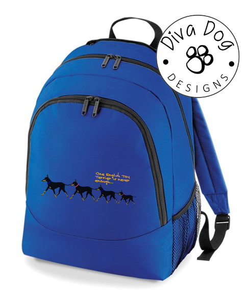 One English Toy Terrier Is Never Enough Backpack / Rucksack