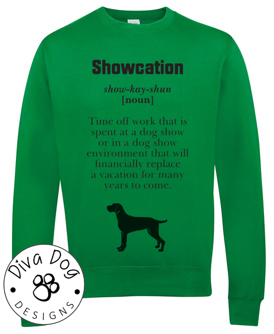 Showcation Definition Unisex Jumper Any Breed - Can Be Personalised With Your Logo