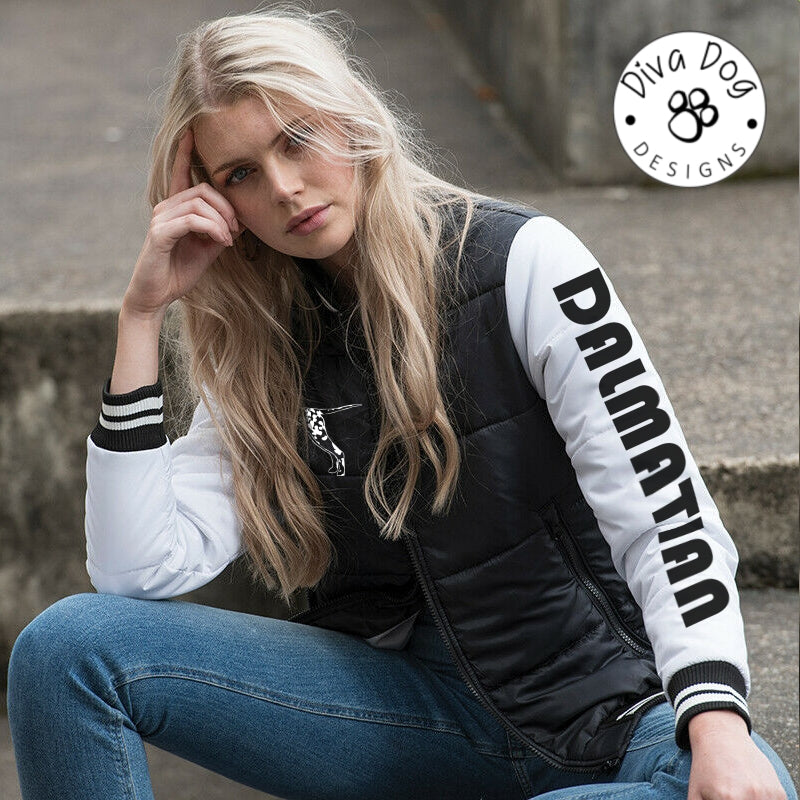 Dalmatian / Dally Lovers Unisex Puffer Varsity Jacket