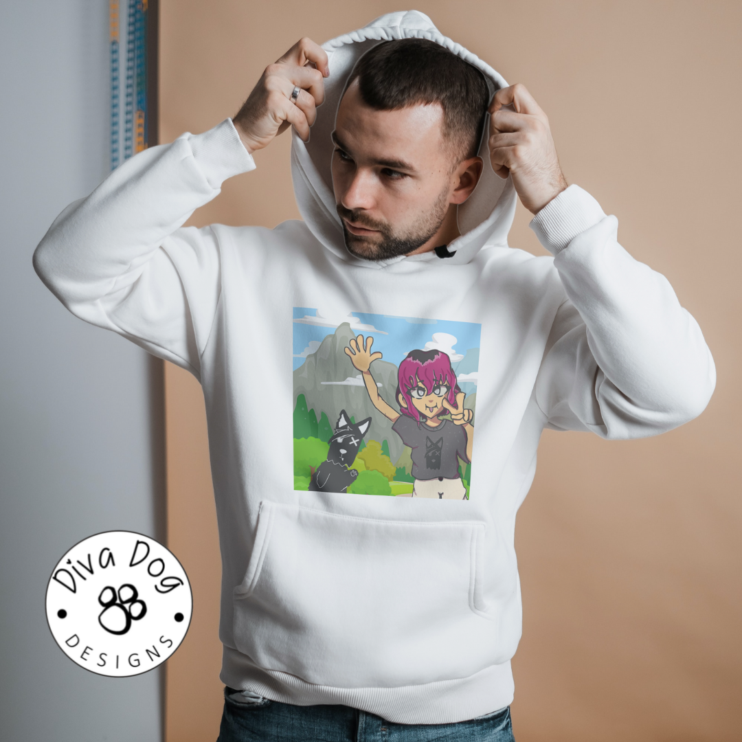 Exclusive Diva Dog & Tori Summer Fun Graphic Hoodie