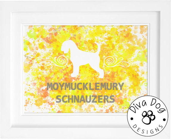 Paint Splatter Digital Artwork Of Your Dog - Bespoke and Created From Your Photograph