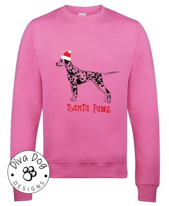 Santa Paws Any Breed Christmas Jumper / Sweatshirt Perfect For Dog Lovers