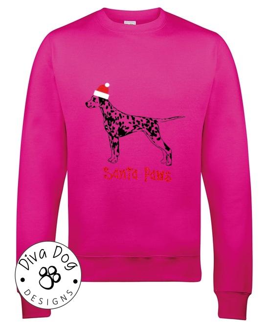 Santa Paws Any Breed Christmas Jumper / Sweatshirt Perfect For Dog Lovers