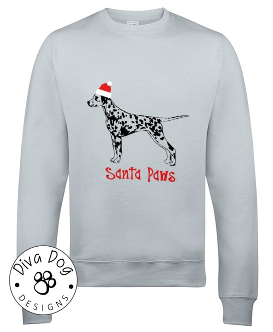 Santa Paws Dalmatian / Dally Christmas Jumper / Sweatshirt