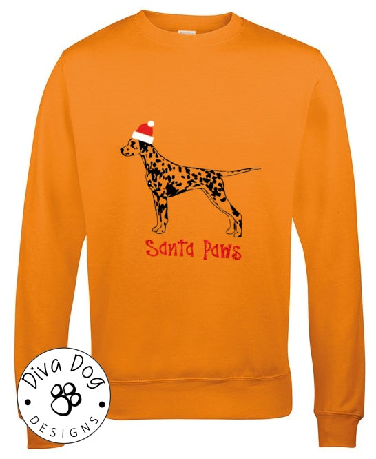 Santa Paws Dalmatian / Dally Christmas Jumper / Sweatshirt