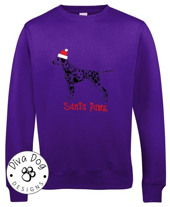 Santa Paws Any Breed Christmas Jumper / Sweatshirt Perfect For Dog Lovers