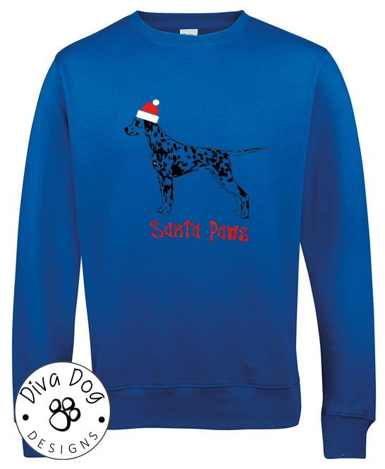 Santa Paws Dalmatian / Dally Christmas Jumper / Sweatshirt