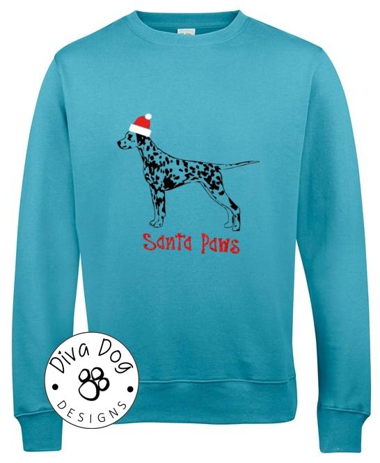 Santa Paws Any Breed Christmas Jumper / Sweatshirt Perfect For Dog Lovers