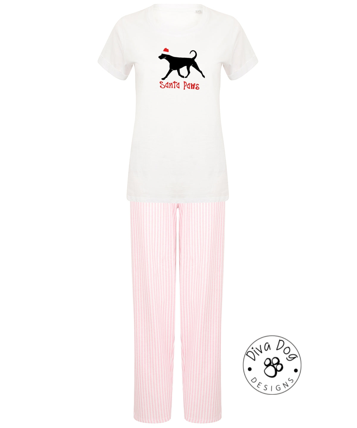 Santa Paws Dobermann / Dobie / Dobe Pyjama Set & Drawstring Bag