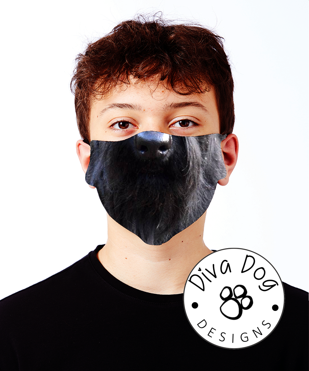 Become Your Pooch!  Your Own Dog On A Face Covering /  Mask