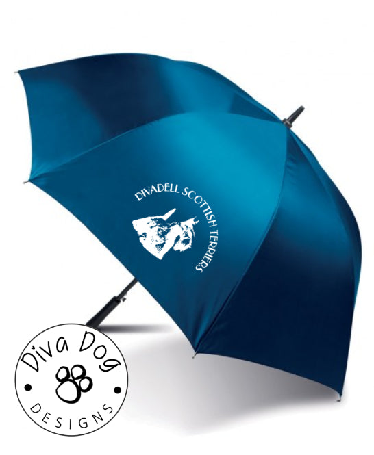 Personalised Large Golf Umbrella With Your Affix / Kennel Name